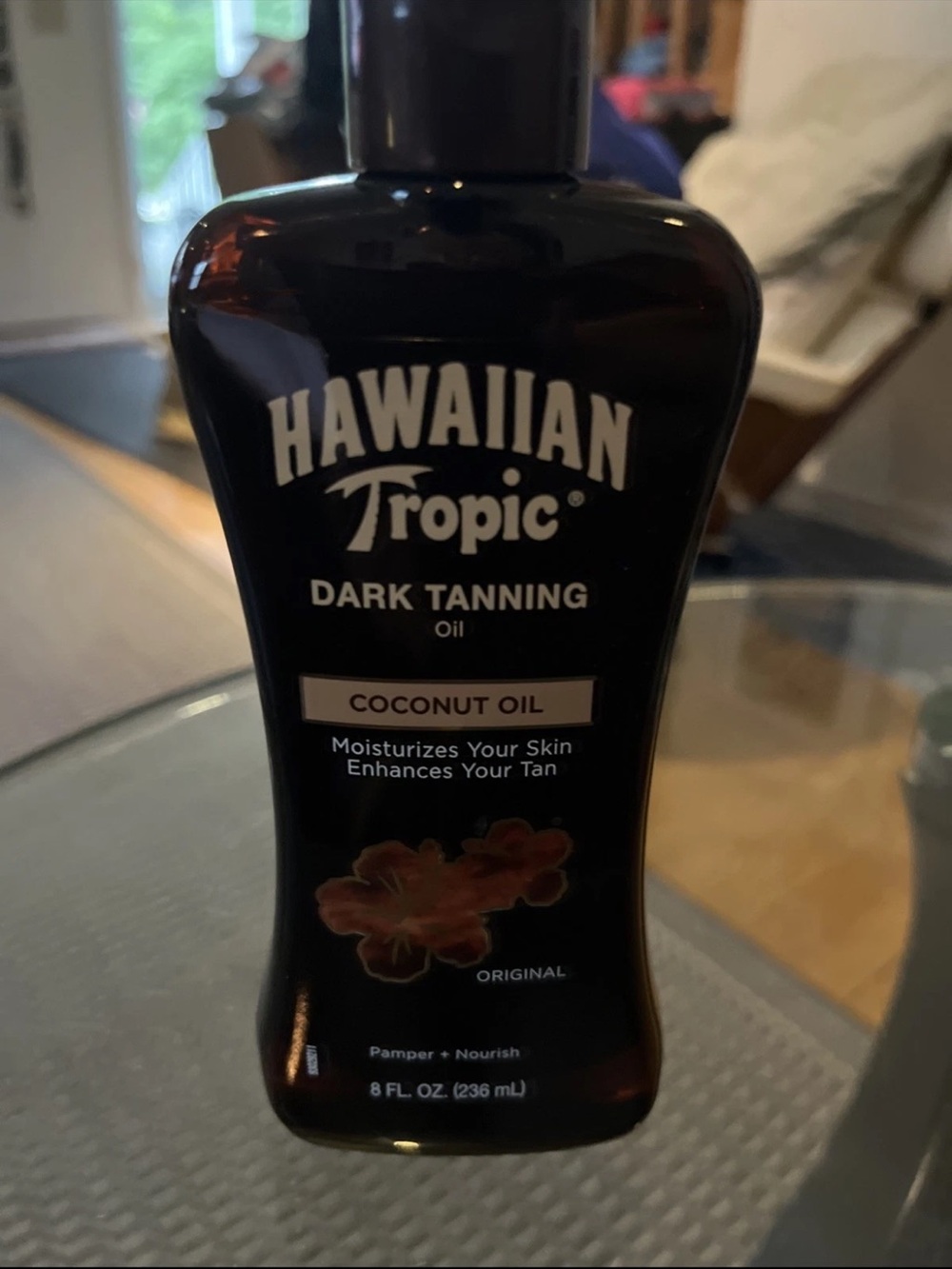 Hawaiian Tropic Dark Tanning Oil Coconut Oil - Black Bottle set of two